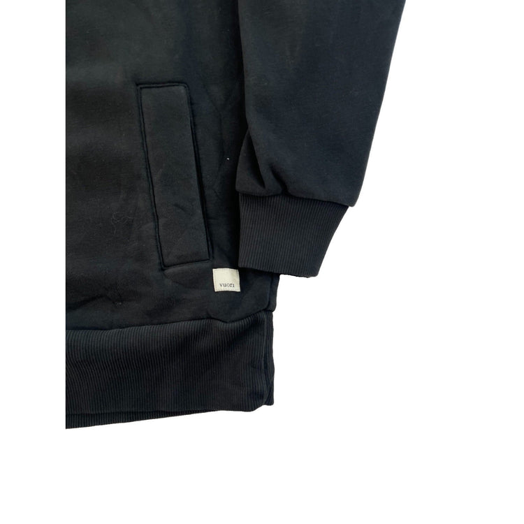 Men Vuori Black Zip-Up Hooded Jacket Size S