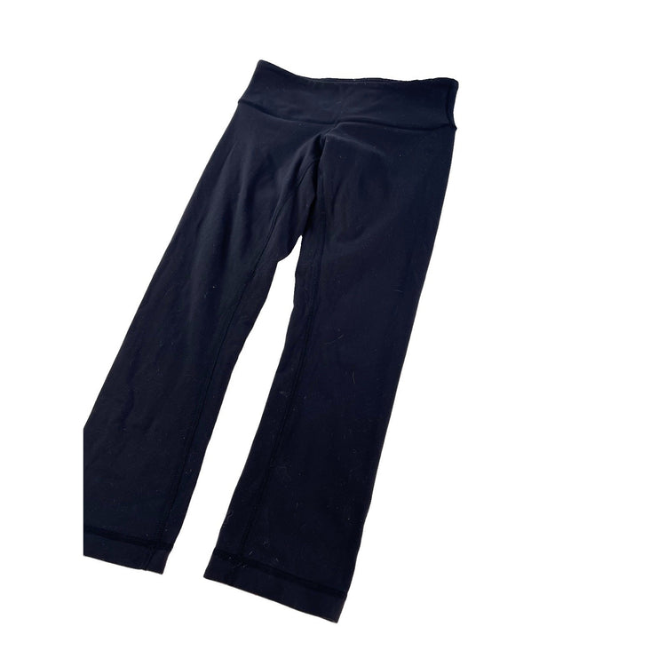 Womens Lululemon Black Nulu High Rise Align Cropped Yoga Leggings Capris SIZE 4