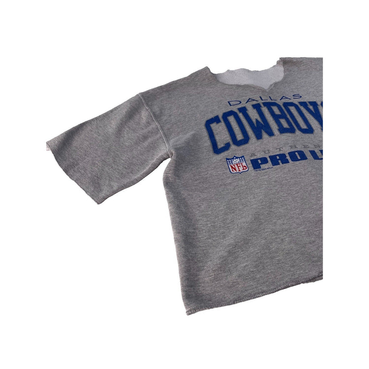Unisex Vintage 1994 Dallas Cowboys NFL Pro Line Cut-Neck Gray Sweatshirt SIZE 3X