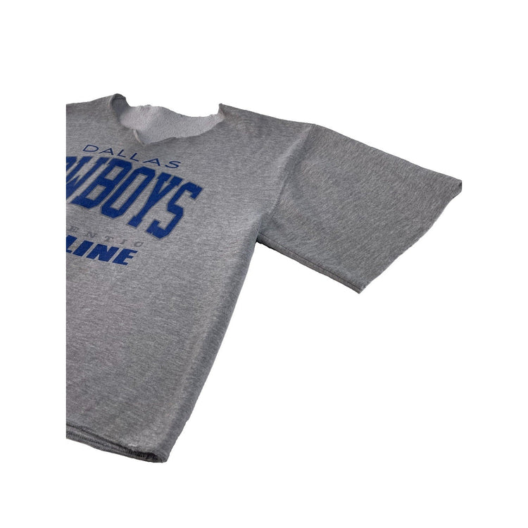 Unisex Vintage 1994 Dallas Cowboys NFL Pro Line Cut-Neck Gray Sweatshirt SIZE 3X