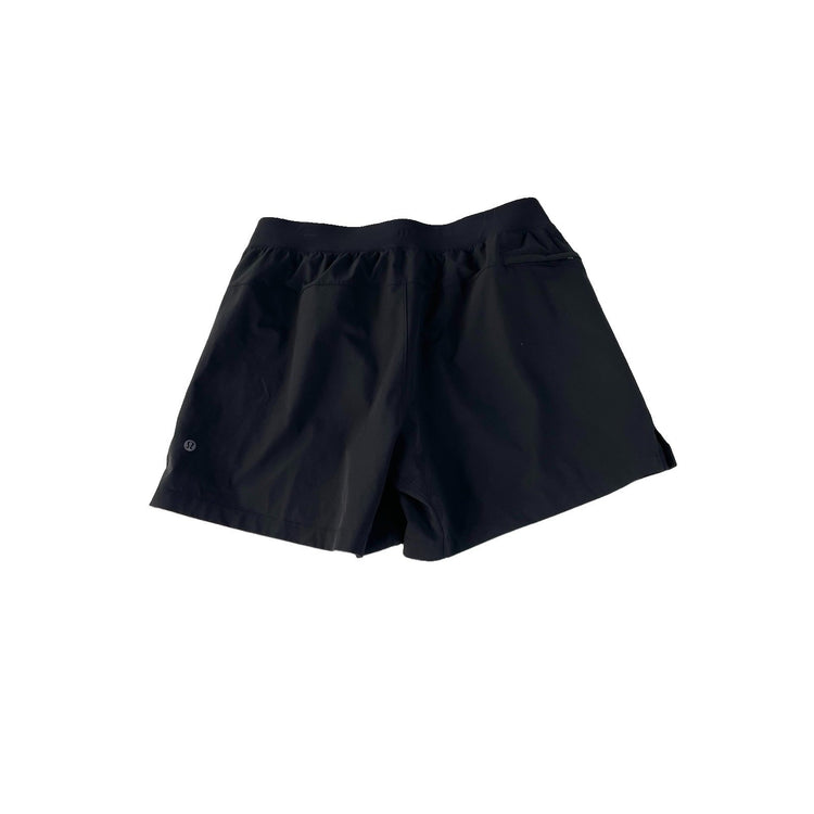 Mens Lululemon Black Pace Breaker Lined Athletic Gym Shorts Size L