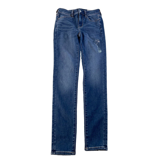 Womens American Eagle Next Level Stretch High-Rise Jegging Blue Jeans Size 4 27w
