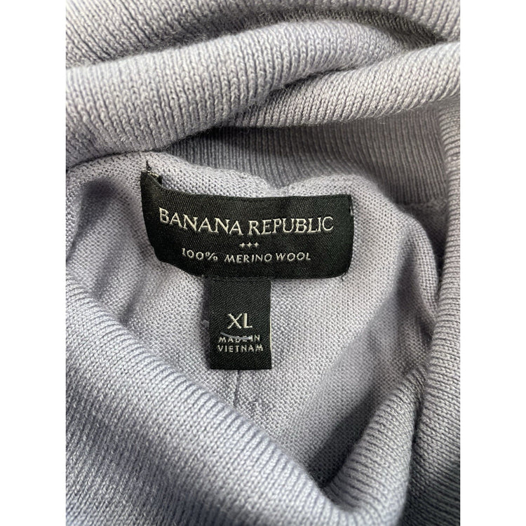 Women's Banana Republic 100% Merino Wool Turtleneck Sweater Size XL