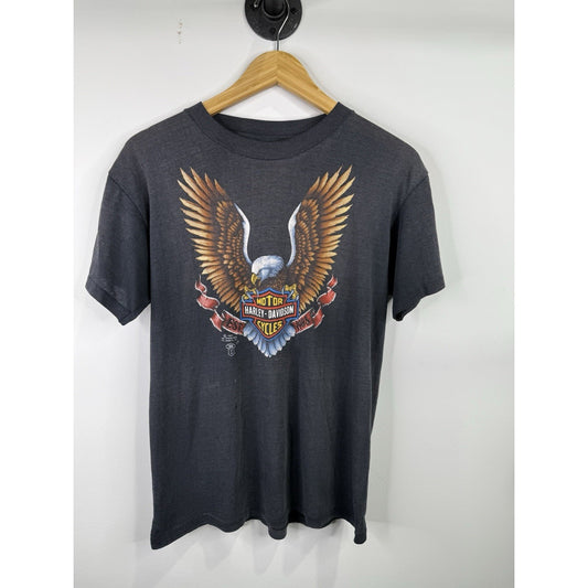 Vintage 1987 Harley Davidson 3d Emblem T-shirt