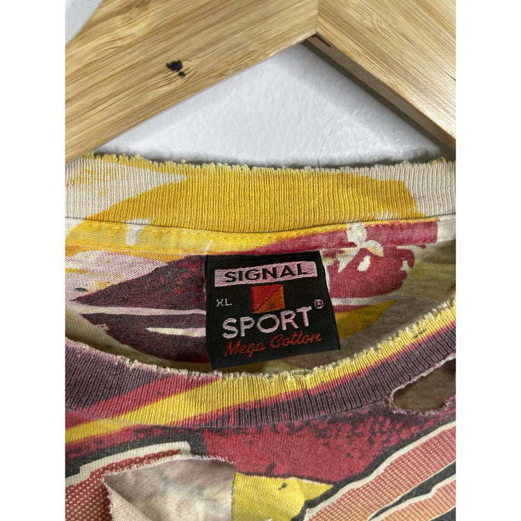 Vintage Men’s Magic Johnson T’s Houston Rockets NBA Finals All Over Print Sz XL