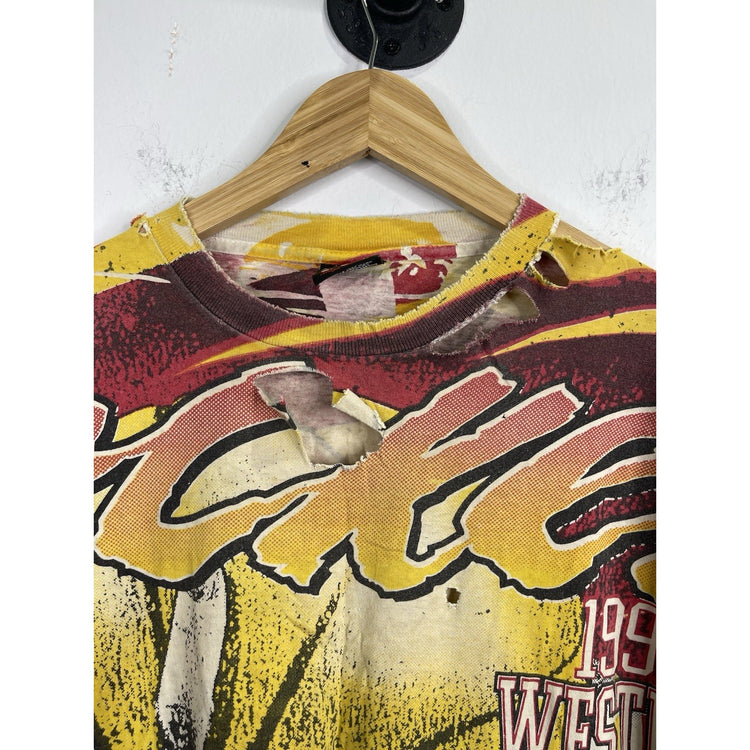 Vintage Men’s Magic Johnson T’s Houston Rockets NBA Finals All Over Print Sz XL