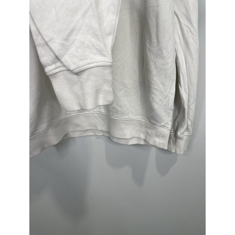Men’s Tommy Jeans White Graphic Logo Pullover Sweatshirt Sz Large