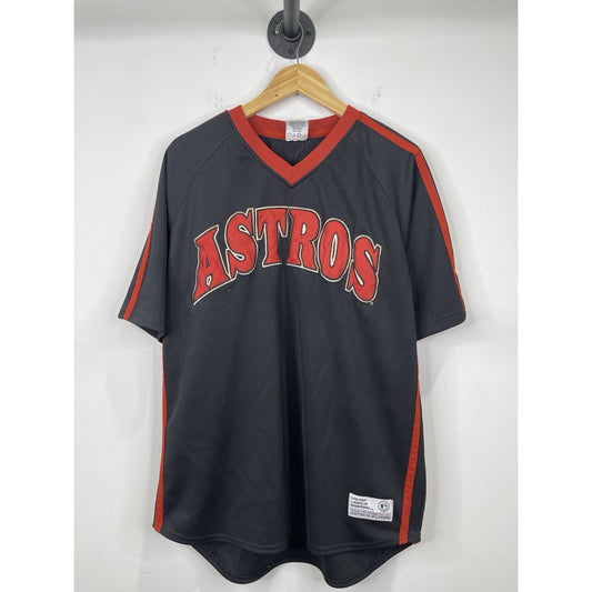 Vtg Houston Astros Jersey Brick Red Sz Large  Throwback