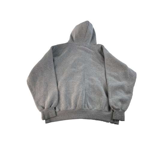 Men Vintage Damage Clothing Graphic Hoodie Pullover Gray Size L