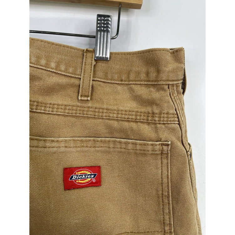 Mens Dickies Khaki Carpenter Work Pants 34x30