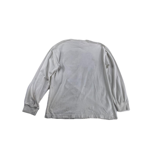 Mens White Long Sleeve T Shirt Remember The Fallen Size M