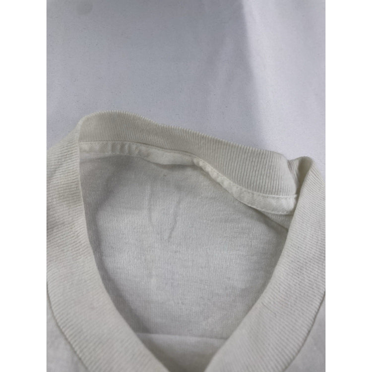 Mens White Long Sleeve T Shirt Remember The Fallen Size M