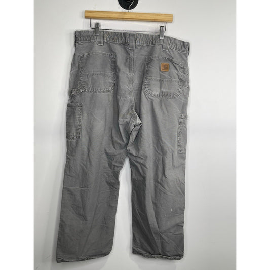 Men’s Carhartt Carpenter Pants Gray Gravel Relaxed Fit Workwear 40x30