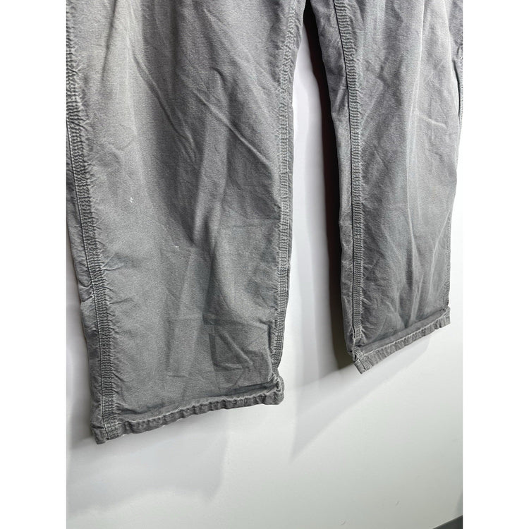Men’s Carhartt Carpenter Pants Gray Gravel Relaxed Fit Workwear 40x30