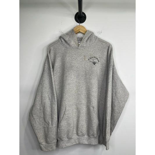 Men’s Gray Vintage 2000s Black Diamond Harley Davidson Hoodie Sz XL