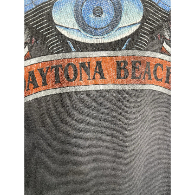 Men’s Vintage Hot Leathers Biketoberfest 2009 Daytona Beach Graphic T Shirt Sz L