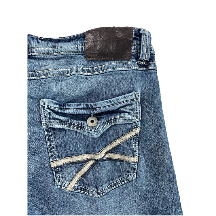 Mens TK AXEL Slim Bootcut Denim Blue Jeans Size Size 40x30