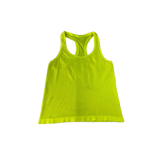 Women's Lululemon Ribbed Racerback Tank Top Neon Yellow Size 6