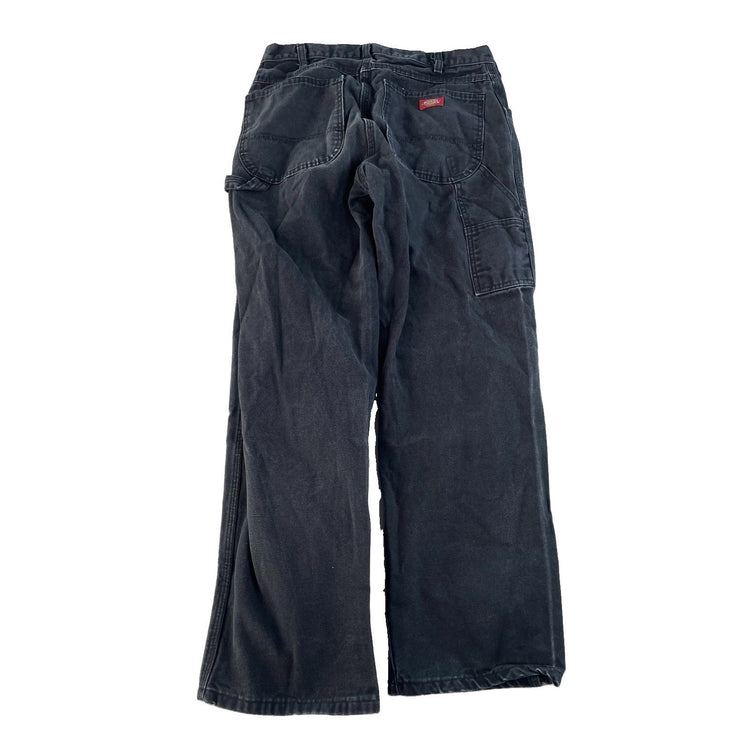 Men's Dickies Carpenter Pants Black Work Wear Size 32x30