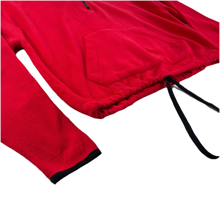 Womens Victoria’s Secret PINK Red Fleece Quarter Zip Sweater Size XS