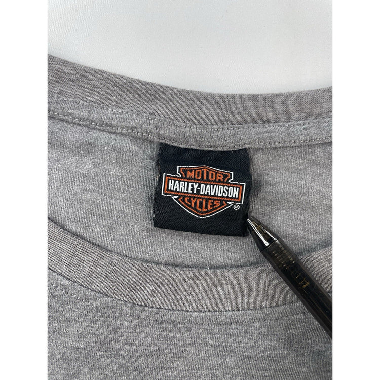 Womens Harley Davidson Basic Gray Tee Size M