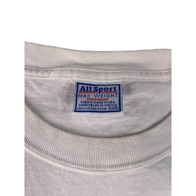 Men’s All Sport White ‘Newcastle Brown Ale’ Graphic T Shirt Size XL