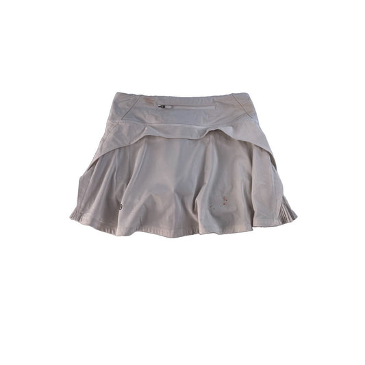 Women's Lululemon Athletic Pleated Skort, Off-White/Cream, Size 2
