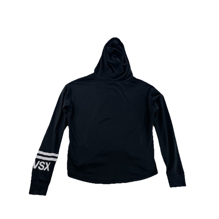 Womens Victoria’s Secret Black Hooded Sweater Size Small