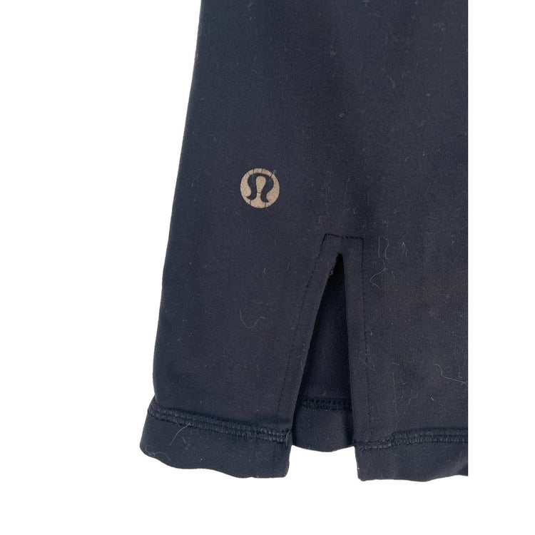 Womens Lululemon Black Flared Capri Leggings Size 4