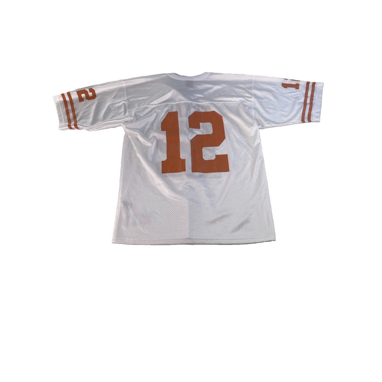 Mens Nike Texas Longhorns #12 White Jersey College Football SIZE L