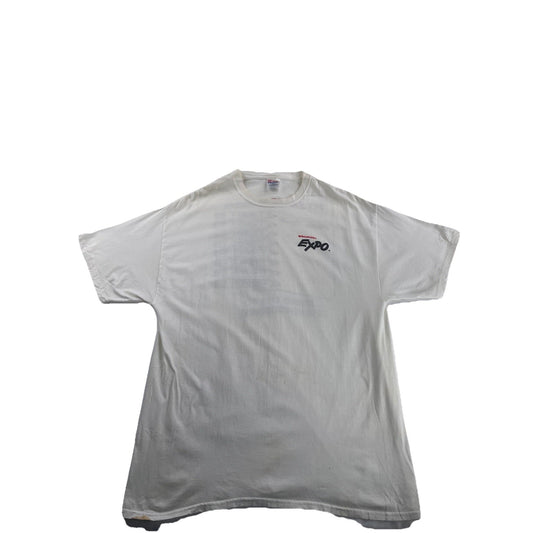 Mens Vintage Hanes Sanford Expo White Tee Size Xl