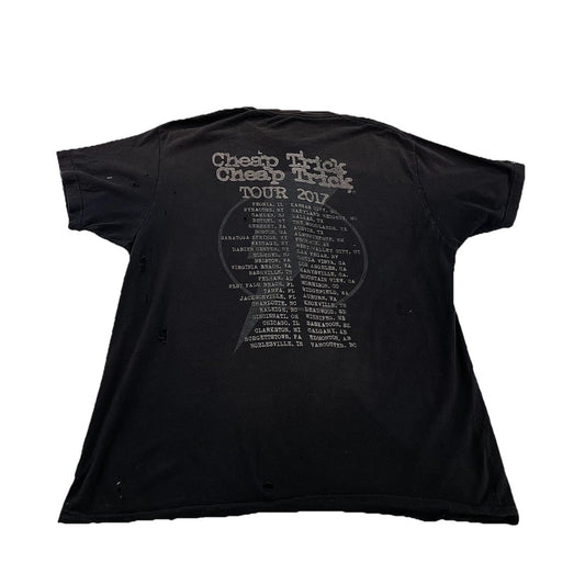 Women’s Tultex Cheap Trick Tour 2007 Black Tee Size L
