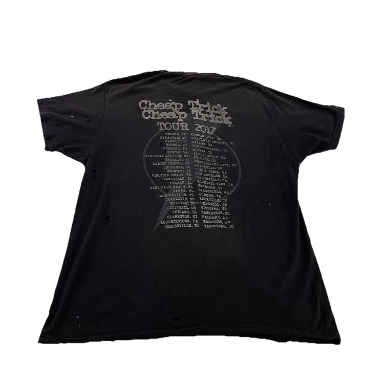 Women’s Tultex Cheap Trick Tour 2007 Black Tee Size L