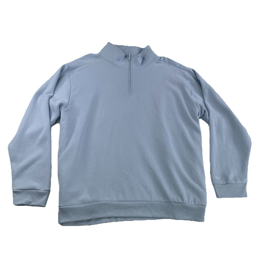 Womens Victoria’s Secret PINK Light Blue Quarter Zip Sweater Size 2XL