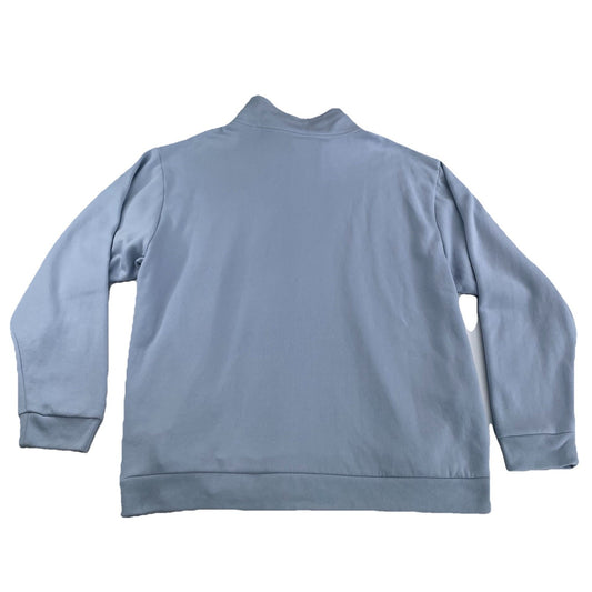 Womens Victoria’s Secret PINK Light Blue Quarter Zip Sweater Size 2XL