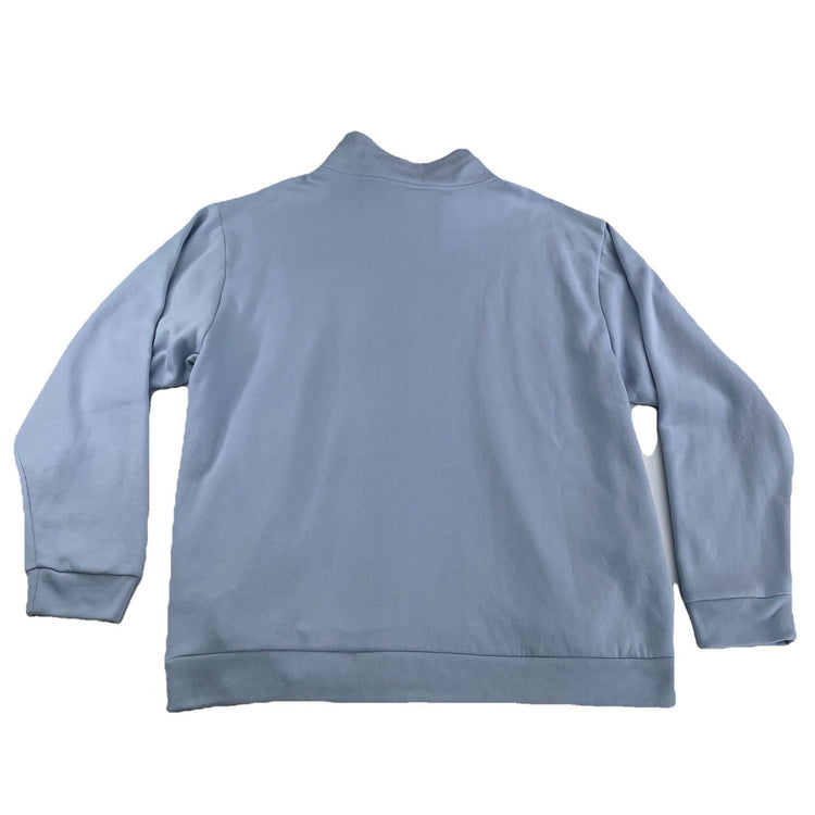 Womens Victoria’s Secret PINK Light Blue Quarter Zip Sweater Size 2XL