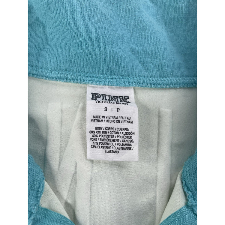 Womens Victoria’s Secret PINK Blue Quarter Zip Jacket Size Small