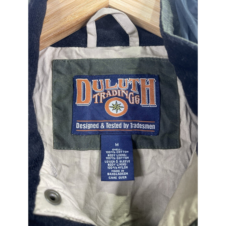 Duluth Trading Co Men’s Olive Green Hooded Insulated Work Jacket Size M