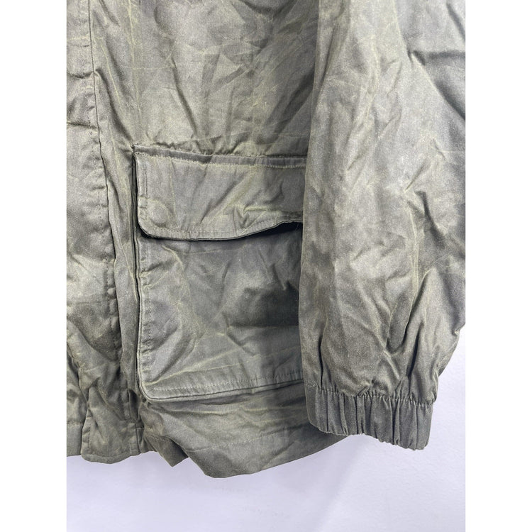 Duluth Trading Co Men’s Olive Green Hooded Insulated Work Jacket Size M