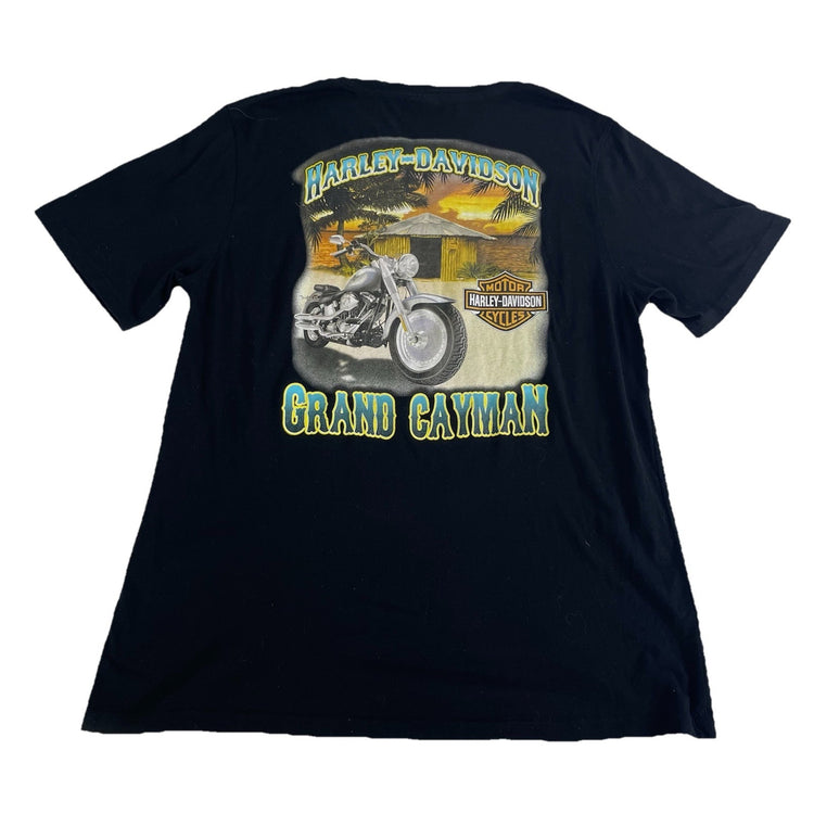 Mens Harley Davidson Grand Cayman Black T-Shirt Size Xl