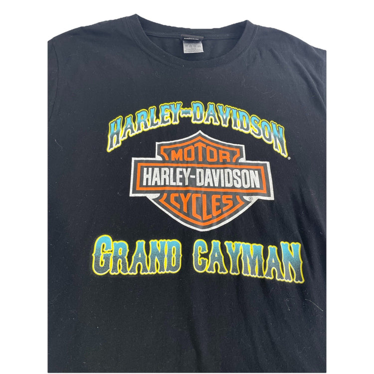 Mens Harley Davidson Grand Cayman Black T-Shirt Size Xl