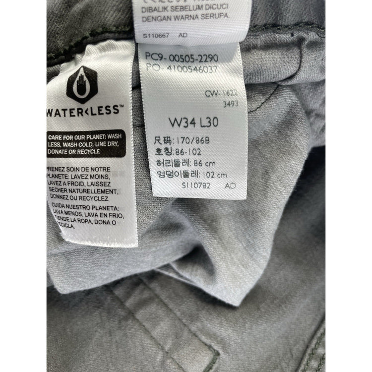 Mens Levi’s 505 Gray Denim Jeans Size 34