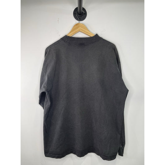 Mens Vintage Black Colorado Buffalo Long Sleeve T-shirt 2xl