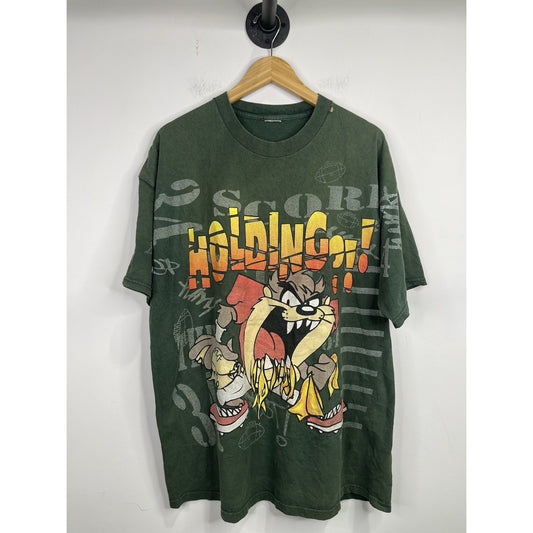 Vintage Looney Tunes Football All Over Print Size 2XL Condition 1998