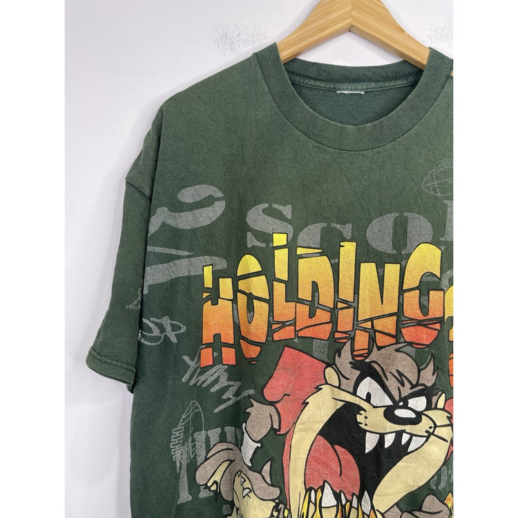 Vintage Looney Tunes Football All Over Print Size 2XL Condition 1998