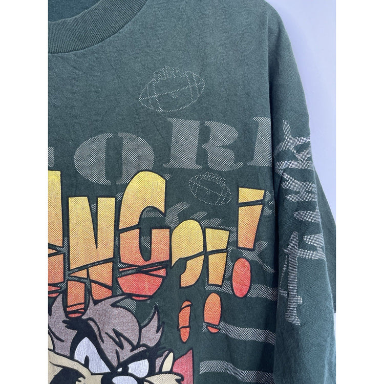 Vintage Looney Tunes Football All Over Print Size 2XL Condition 1998