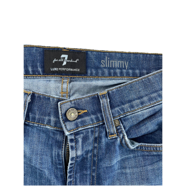 Mens 7 For All ManKind Slimmy Blue Jeans Size 28