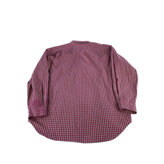 Mens Polo Ralph Lauren Golfing Red & White Plaid Long Sleeve Shirt Size XL