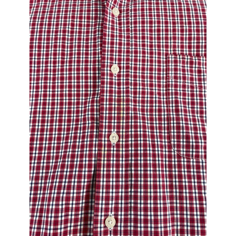 Mens Polo Ralph Lauren Golfing Red & White Plaid Long Sleeve Shirt Size XL