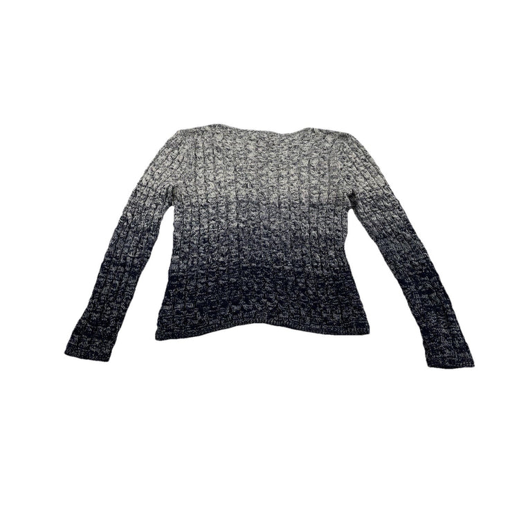 Womens Lauren Ralph Lauren Size XL Navy Blue & White Knitted Sweater